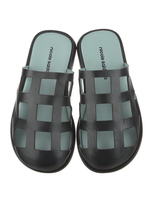 Nicole Saldana Leather Mules