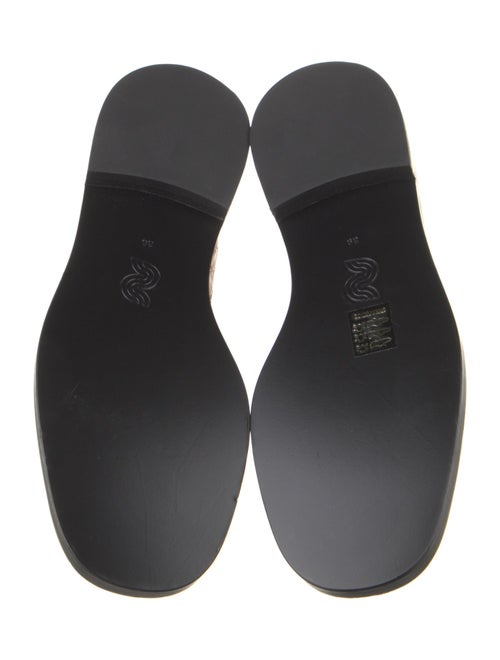 Nicole Saldana Leather Scalloped Accent Loafers