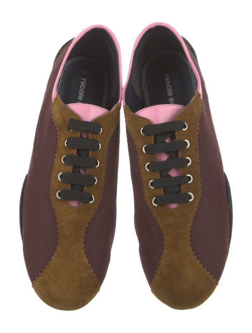 Nicole Saldana Colorblock Pattern Scalloped Accent Sneakers