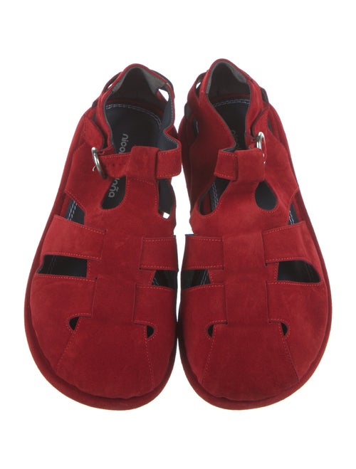 Nicole Saldana Suede Cutout Accent Slingback Sandals