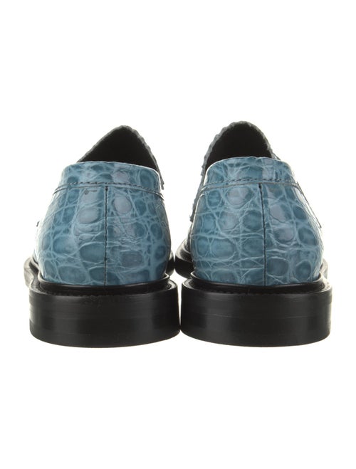 Nicole Saldana Embossed Leather Loafers
