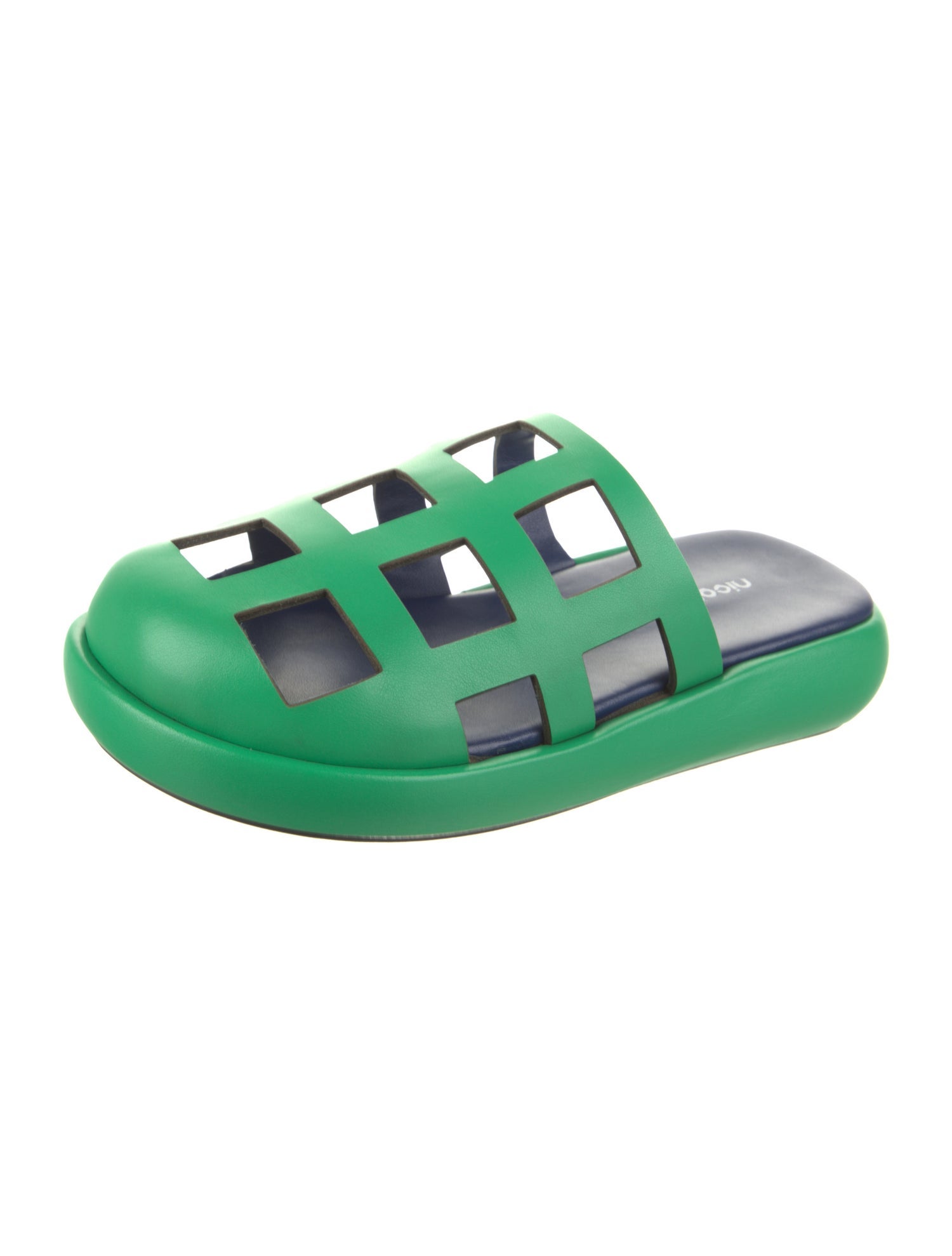 Nicole Saldana Leather Slides