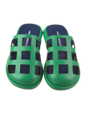 Nicole Saldana Leather Slides