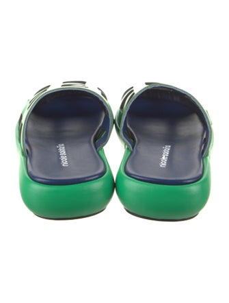 Nicole Saldana Leather Slides