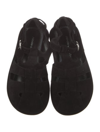 Nicole Saldana Suede Slingback Sandals