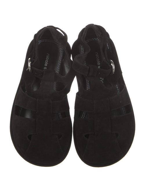 Nicole Saldana Suede Slingback Sandals