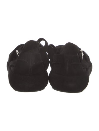 Nicole Saldana Suede Slingback Sandals