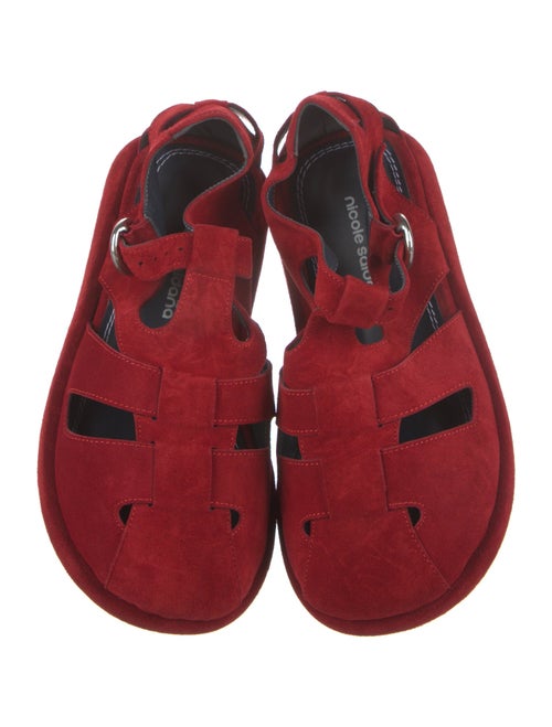 Nicole Saldana Suede Slingback Sandals