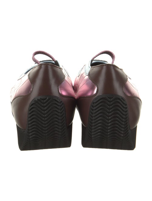 Nicole Saldana Leather Colorblock Pattern Sneakers