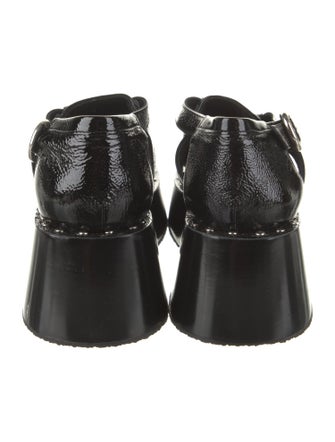 Nicole Saldana Patent Leather Gladiator Sandals