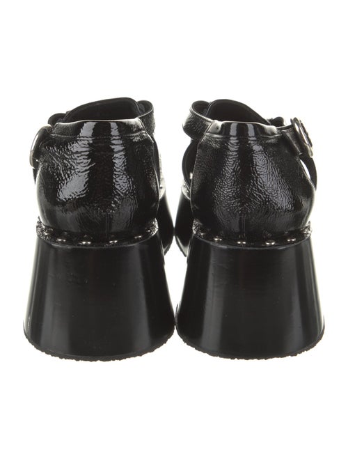 Nicole Saldana Patent Leather Gladiator Sandals