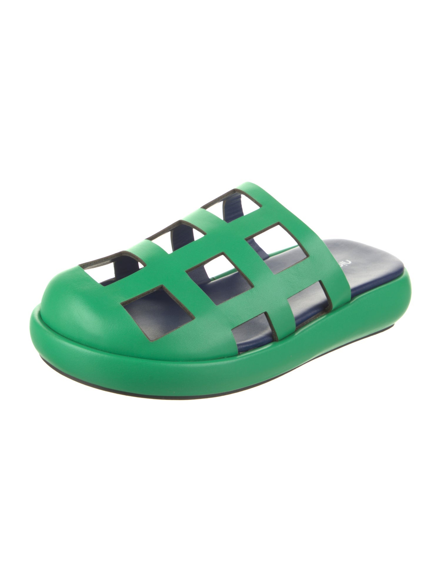 Nicole Saldana Leather Slides