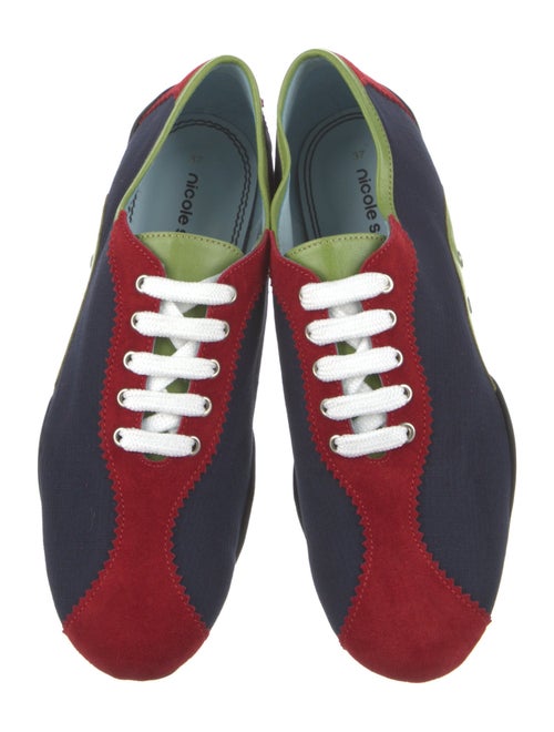 Nicole Saldana Colorblock Pattern Scalloped Accent Sneakers