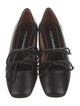 Nicole Saldana Leather Bow Accents Flats