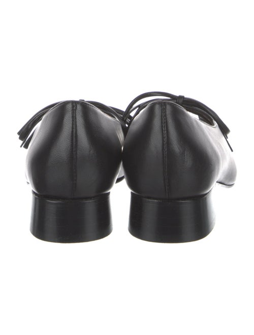 Nicole Saldana Leather Bow Accents Flats