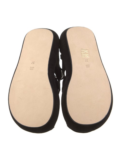 Nicole Saldana Suede Gladiator Sandals