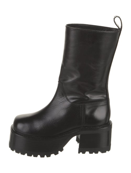 Nicole Saldana Leather Rain Boots