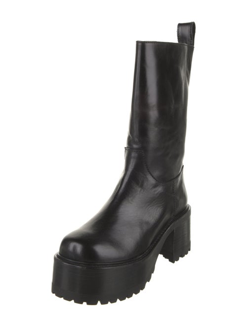 Nicole Saldana Leather Rain Boots