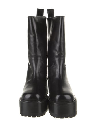 Nicole Saldana Leather Rain Boots