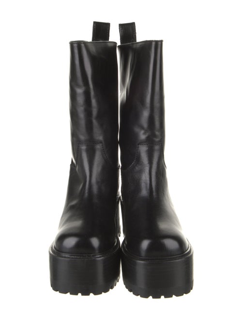 Nicole Saldana Leather Rain Boots