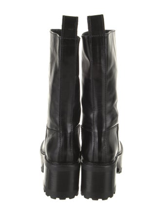 Nicole Saldana Leather Rain Boots