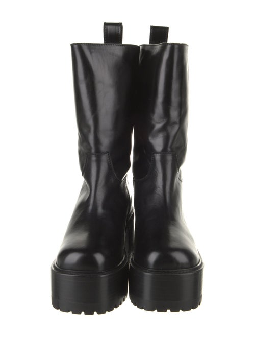 Nicole Saldana Leather Combat Boots