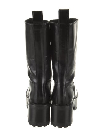 Nicole Saldana Leather Combat Boots