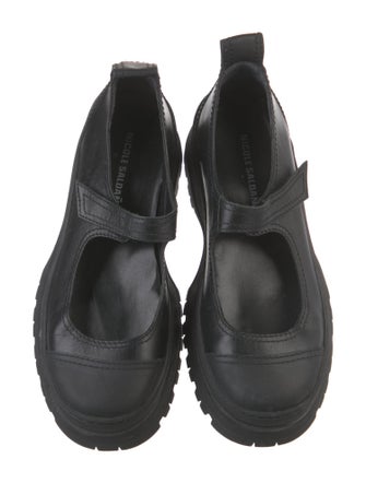 Nicole Saldana Leather Mary Jane Flats