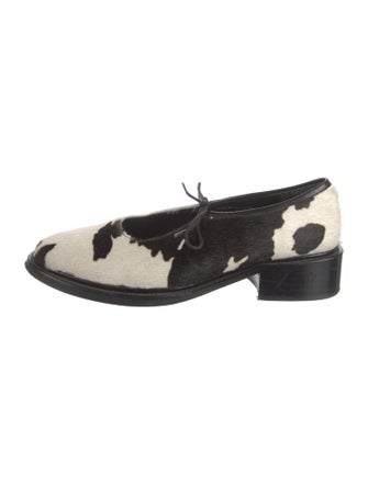 Nicole Saldana Ponyhair Printed Mules