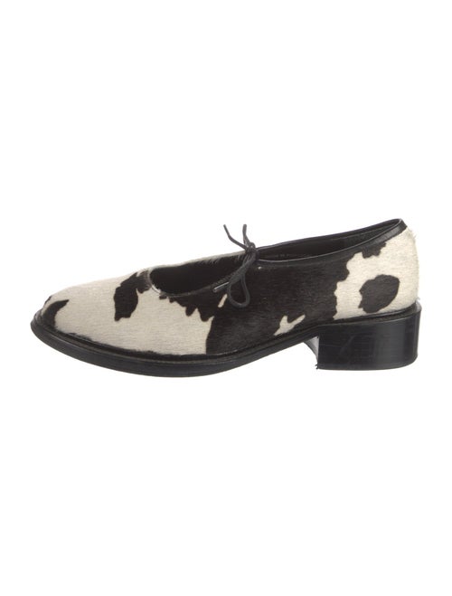 Nicole Saldana Ponyhair Printed Mules