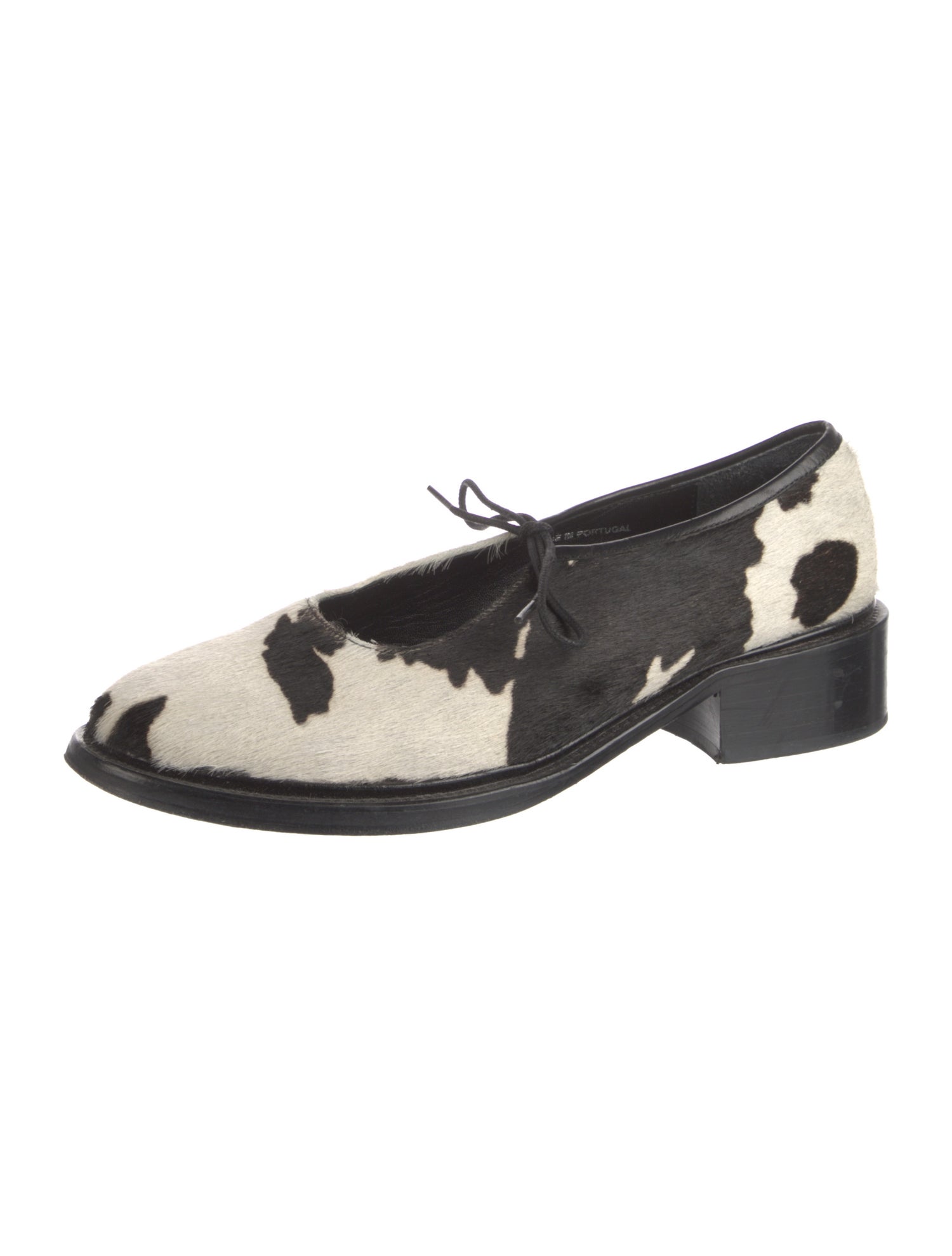 Nicole Saldana Ponyhair Printed Mules