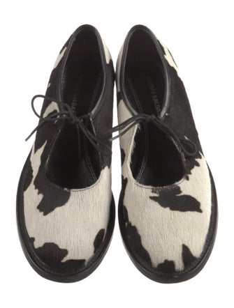 Nicole Saldana Ponyhair Printed Mules
