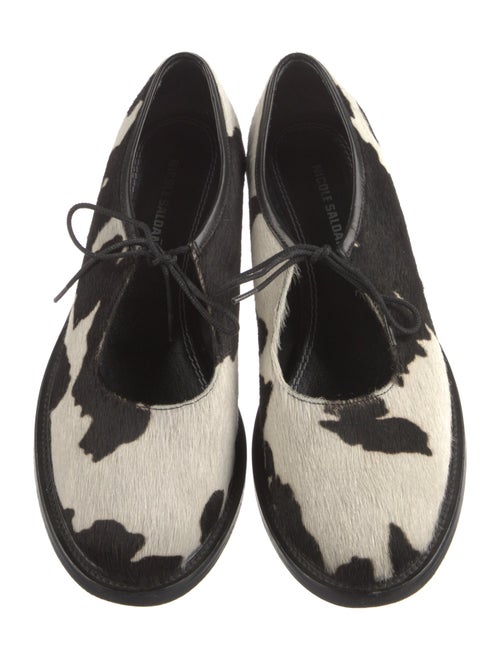 Nicole Saldana Ponyhair Printed Mules
