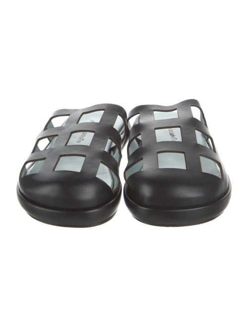 Nicole Saldana Leather Slides