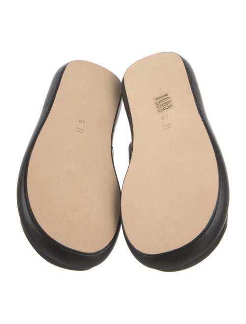 Nicole Saldana Leather Slides