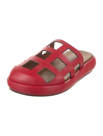 Nicole Saldana Leather Slides