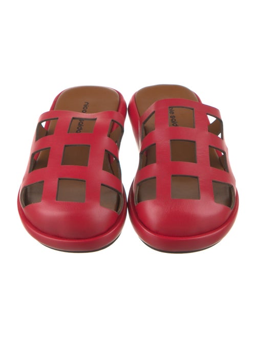 Nicole Saldana Leather Slides