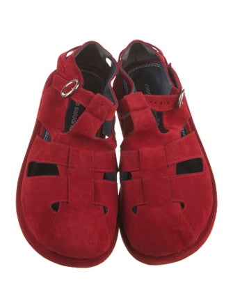 Nicole Saldana Suede Slingback Sandals