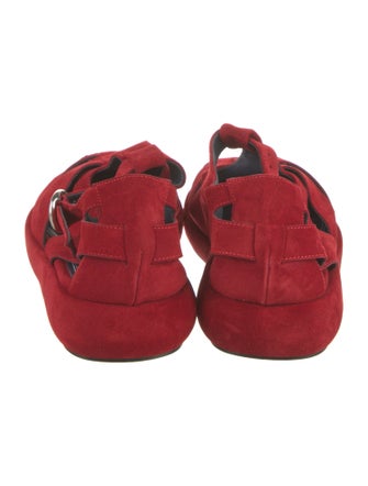 Nicole Saldana Suede Slingback Sandals