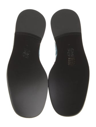 Nicole Saldana Embossed Leather Animal Print Loafers