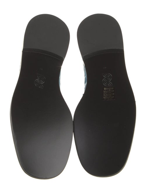 Nicole Saldana Embossed Leather Animal Print Loafers