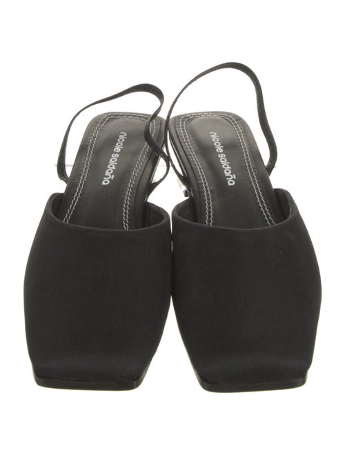 Nicole Saldana Mesh Printed Slingback Pumps