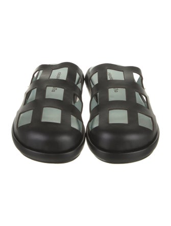Nicole Saldana Leather Slides