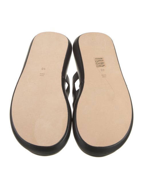 Nicole Saldana Leather Slides