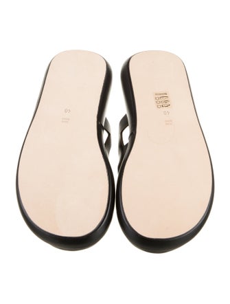 Nicole Saldana Leather Slides