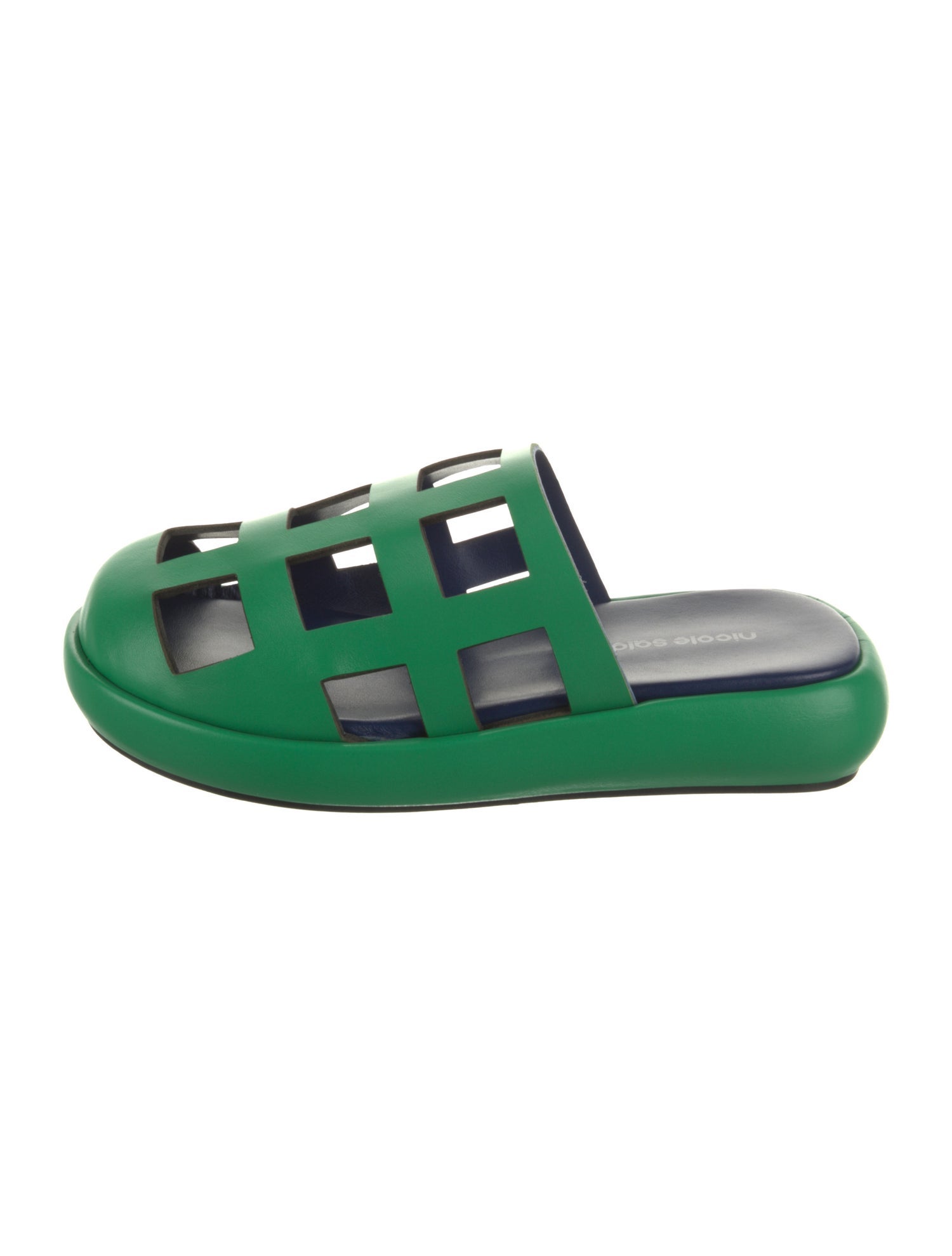 Nicole Saldana Leather Slides