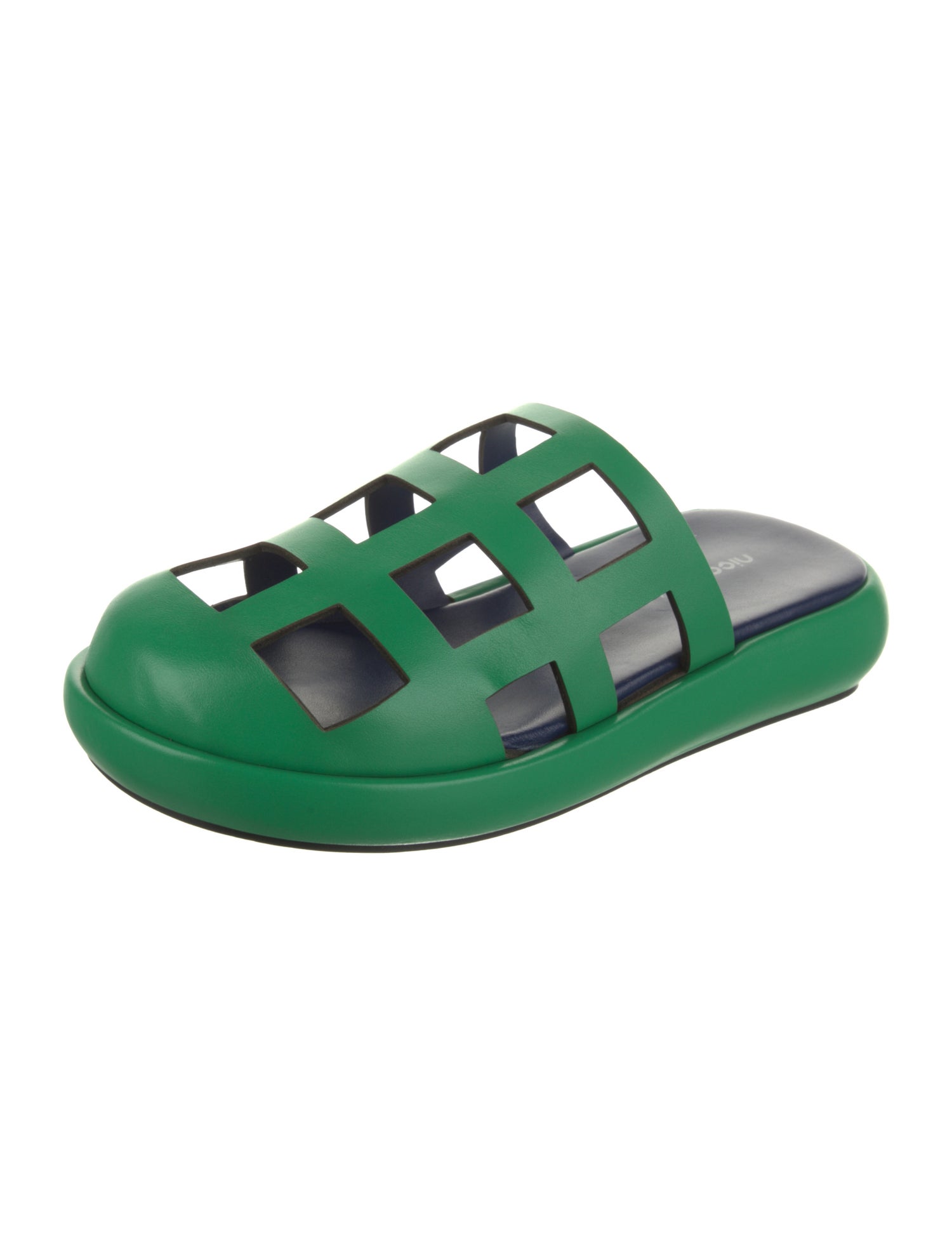 Nicole Saldana Leather Slides