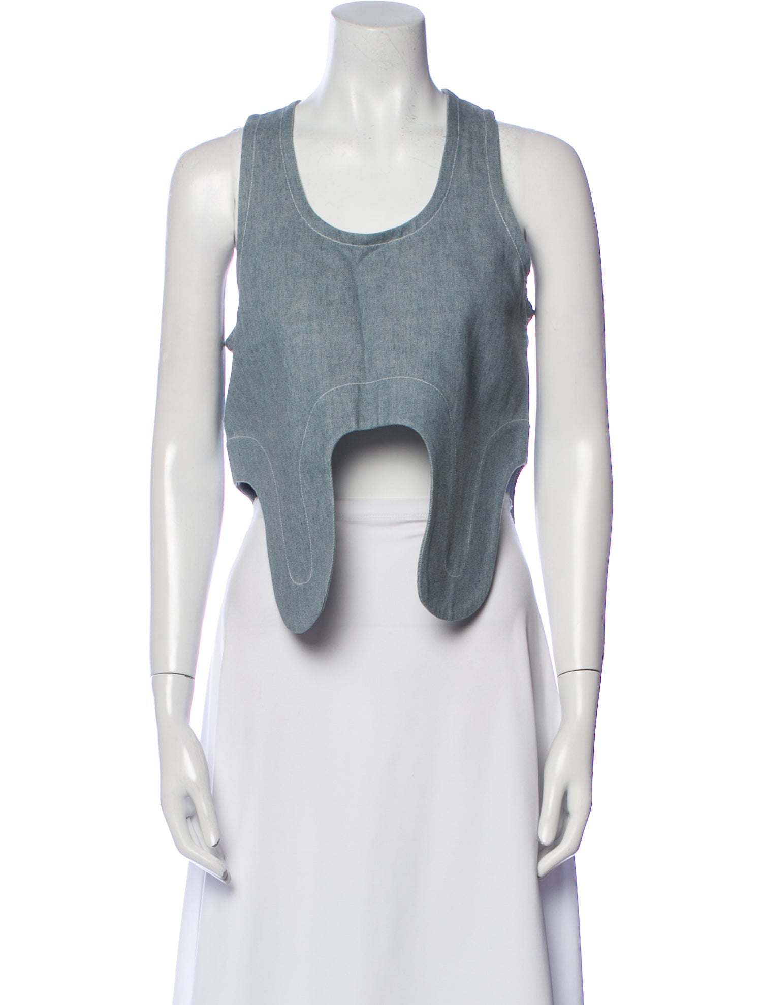 Nancy Stella Soto Scoop Neck Sleeveless Crop Top