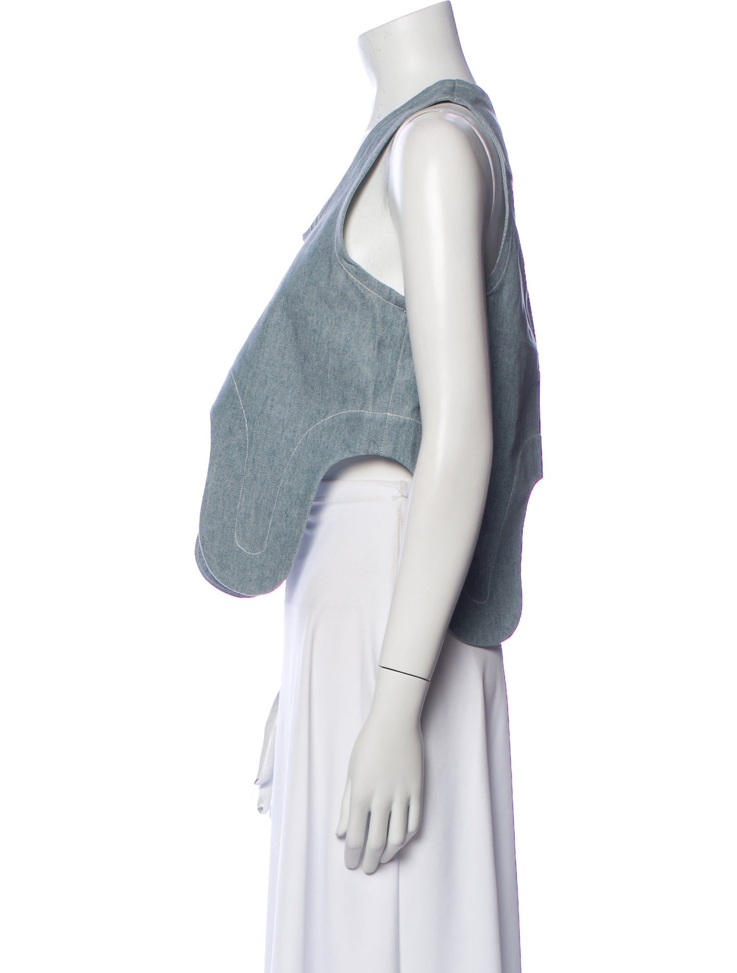 Nancy Stella Soto Scoop Neck Sleeveless Crop Top