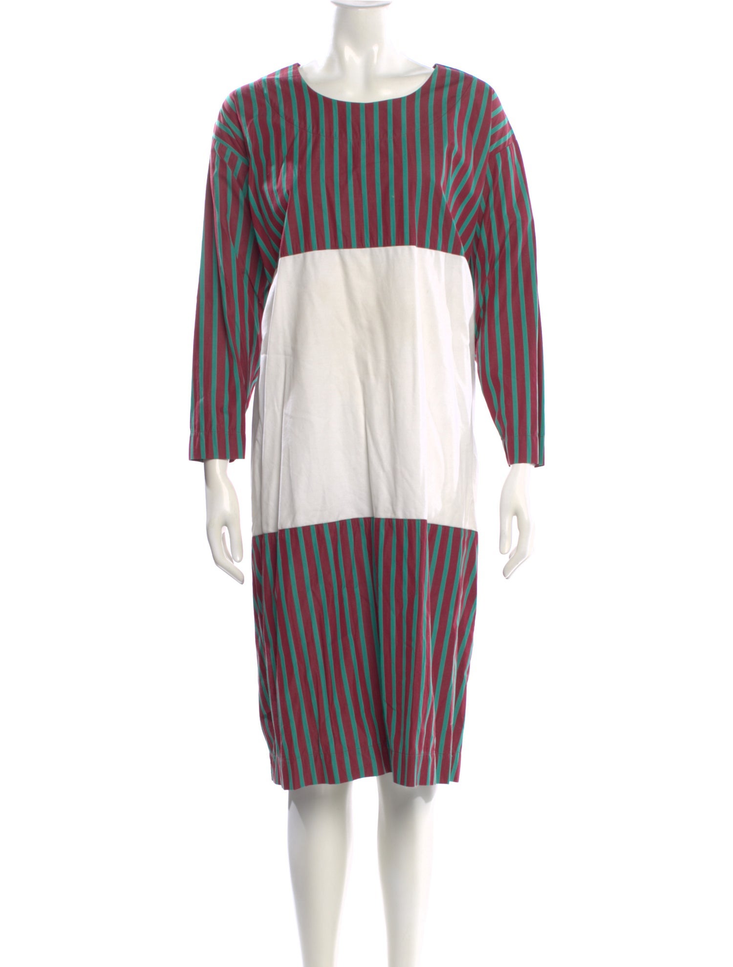Nancy Stella Soto Striped Midi Length Dress